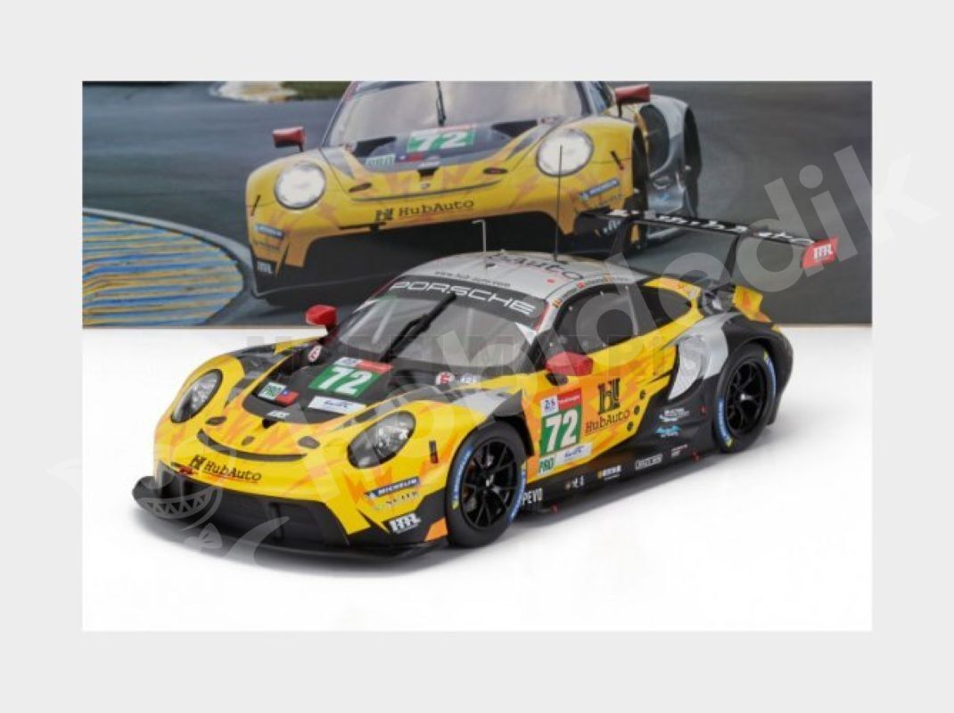 IXO 1:18 Porsche 911 RSR #72 Le Mans 2021 HubAuto Racing (LEGT18-23007) | Model Araba