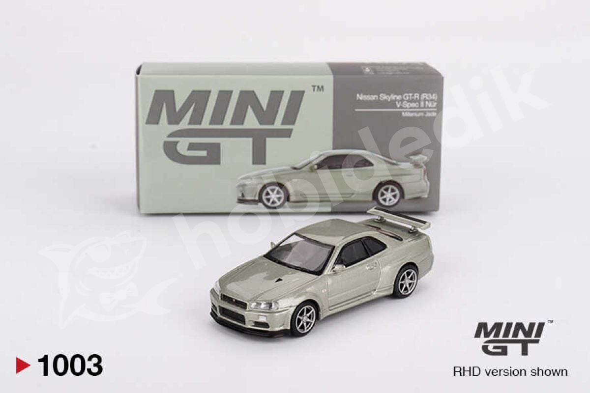 Mini GT 1:64 Nissan Skyline GT-R (R34) V-Spec (MGT01003-R) | Model Araba