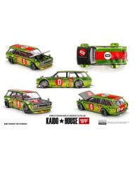 Mini GT 1:64 Kaido House Datsun 510 Wagon OG Flo Yellow (KHMG164) | Model Araba
