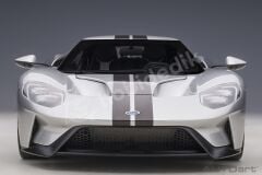 AUTOart 1:12 Ford GT 2017 Ingot Silver/Black Stripes (12108) | Model Araba