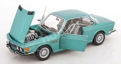 KK Scale 1:12 BMW 3.0 CSi (E9) 1971 Turquoise Metallic (KKDC120191) | Model Araba