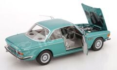 KK Scale 1:12 BMW 3.0 CSi (E9) 1971 Turquoise Metallic (KKDC120191) | Model Araba