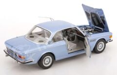 KK Scale 1:12 BMW 3.0 CSi (E9) 1971 Light Blue Metallic (KKDC120193) | Model Araba