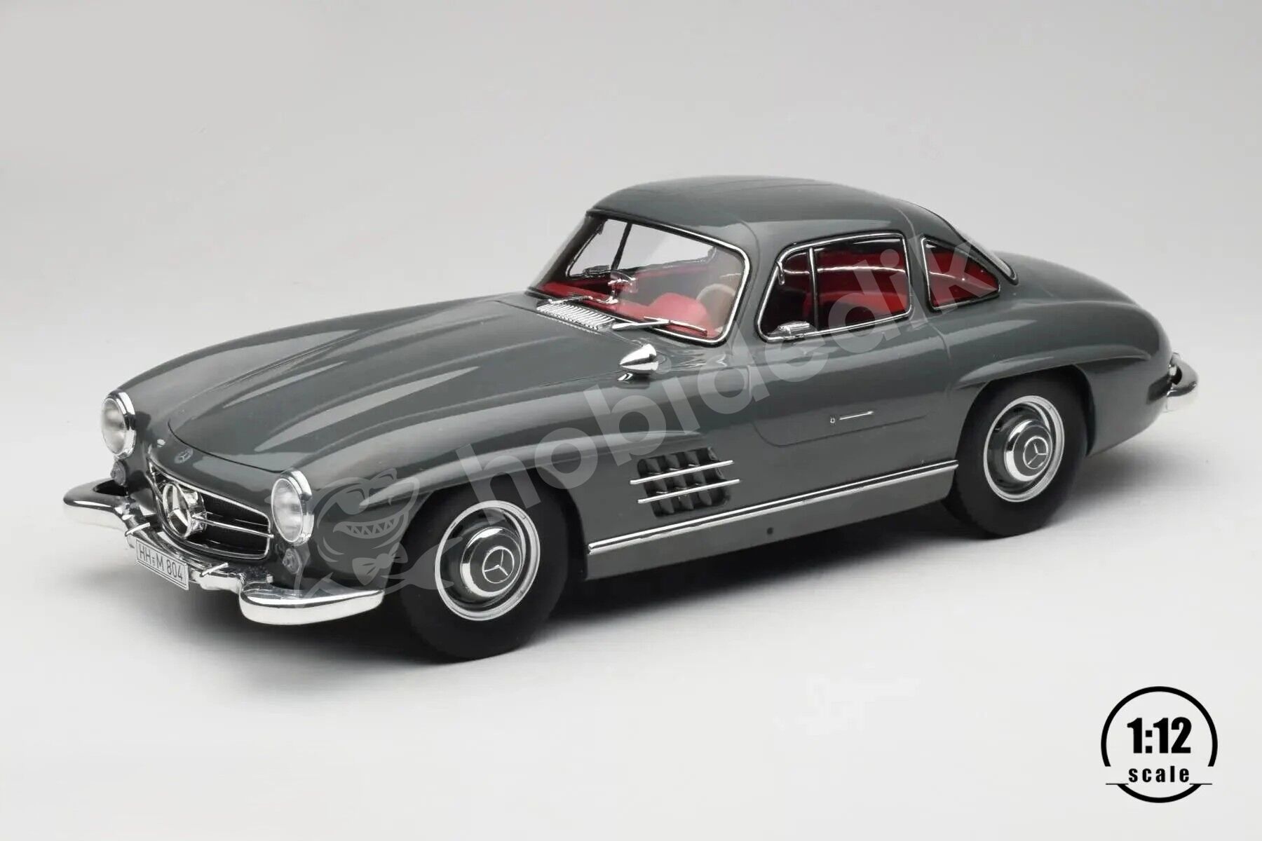 Norev 1:12 Mercedes-Benz 300 SL 1954 Graphite Grey (123852) | Model Araba