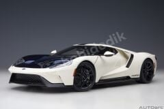 AUTOart 1:18 Ford GT Heritage Edition Prototype Wimbledon White (72926) | Model Araba