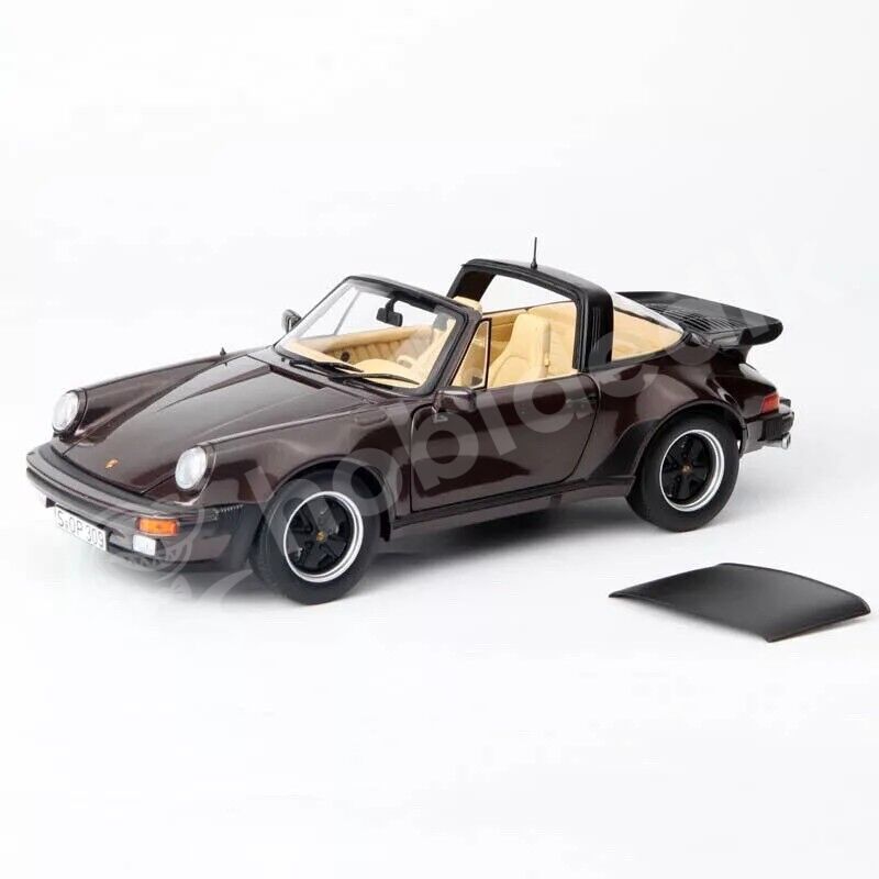 Norev 1:18 Porsche 911 Turbo Targa 1987 Dark Brown Metallic (187665) | Model Araba