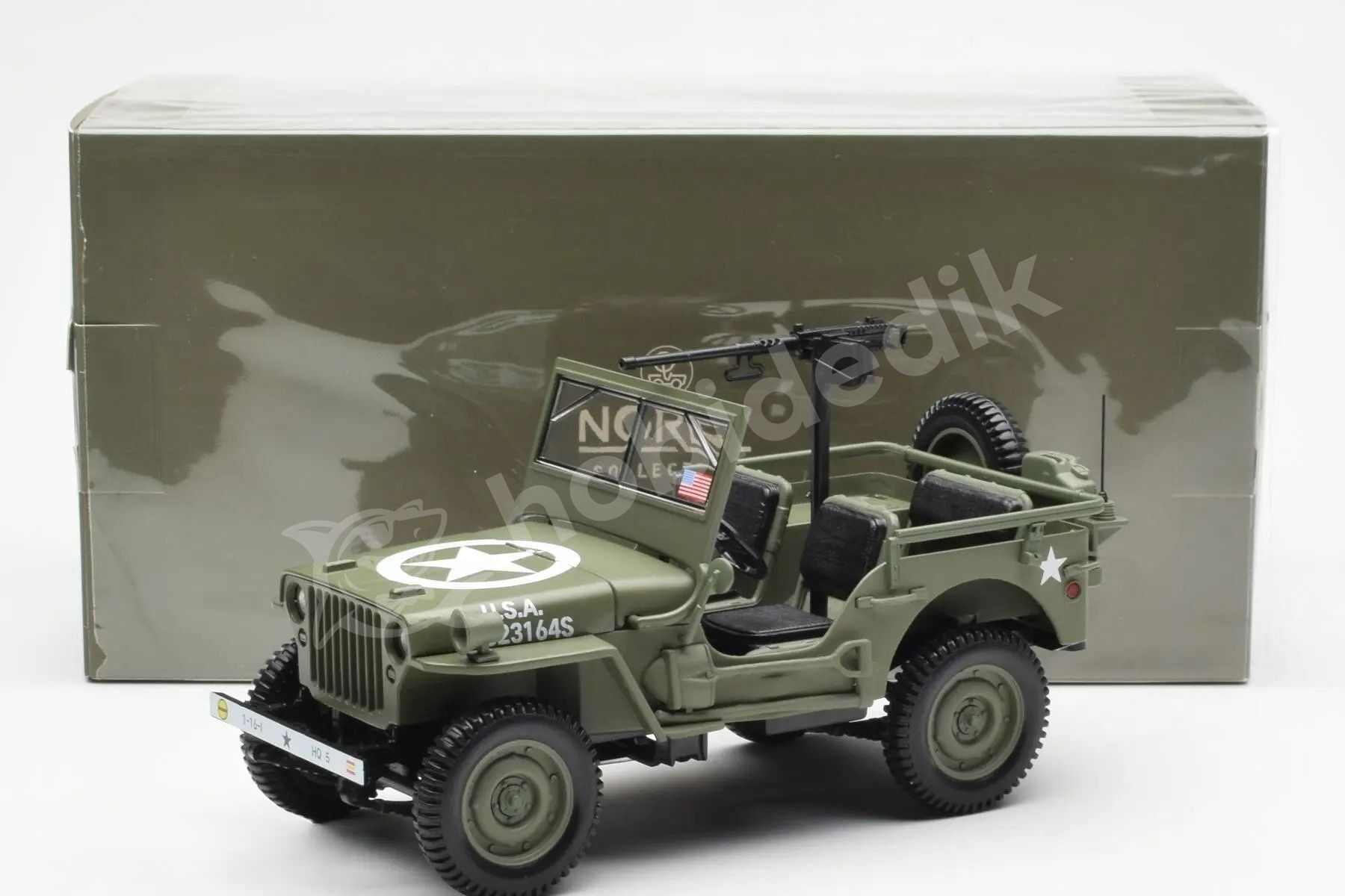Norev 1:18 Jeep Army 1944 D-Day (189016) | Model Araba