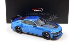 TSM Model 1:18 Ford Mustang Dark Horse 2024 Grabber Blue (TS0552) | Model Araba