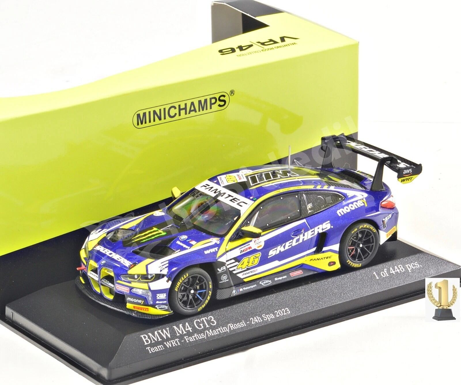 Minichamps 1:43 BMW M4 GT3 #46 24H Spa 2023 – 410232646 | Model Araba