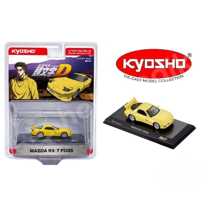 Kyosho 1:64 Mazda RX-7 (FD3S) Initial D 07057A2B | Model Araba