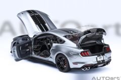 AUTOart 1:18 Ford Mustang Shelby GT500 Coupe 2023 Iconic Silver (73096) | Model Araba