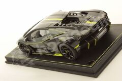 MR Collection 1:18 Lamborghini Revuelto (2023/2024) Grigio Telesto with Nero Noctis / Verde Scandal Livery (LAMBO058SE10) | Model Araba