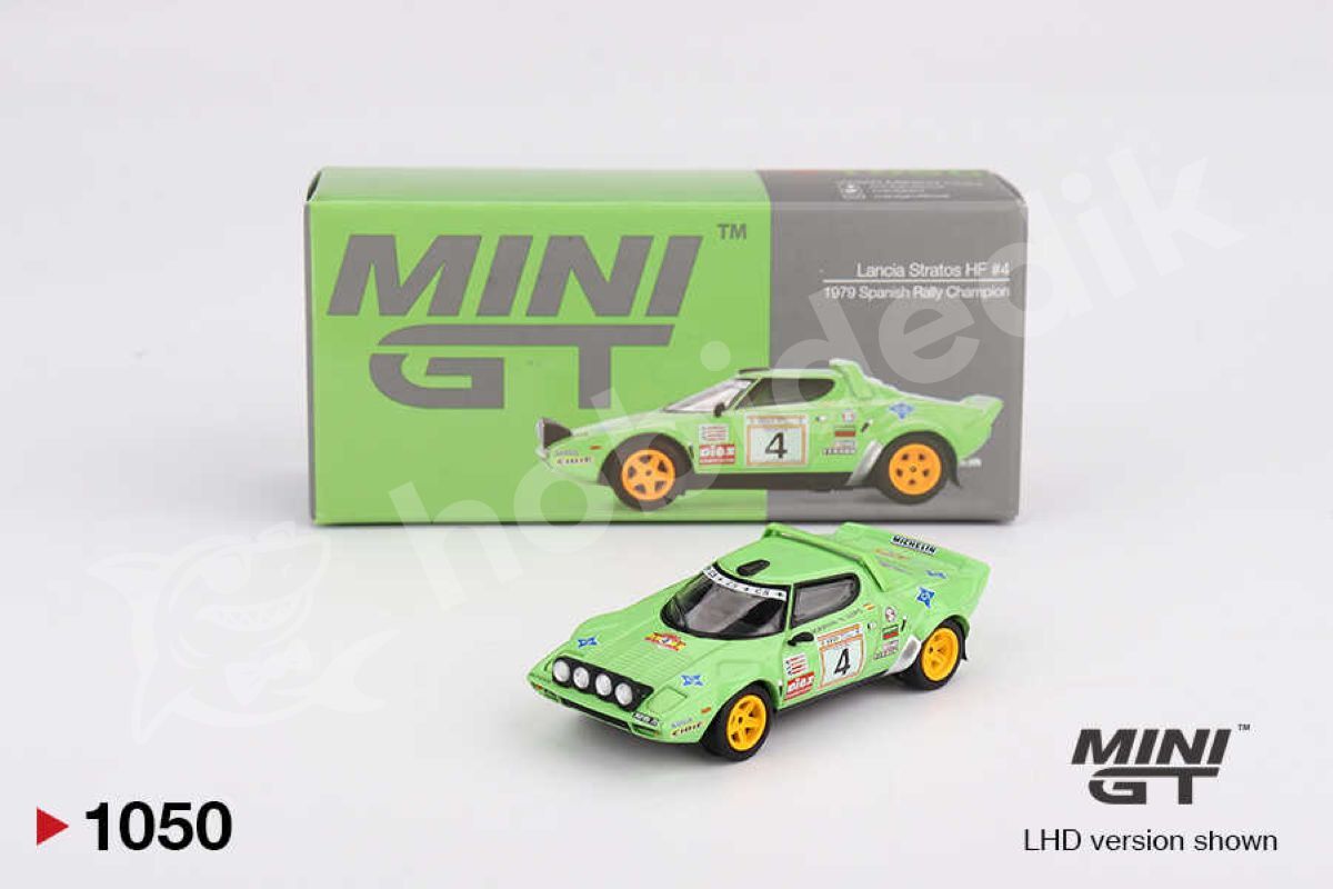 Mini GT 1:64 Lancia Stratos HF #4 (1979 Spanish Rally Champion) LHD (MGT01050-L) | Model Araba