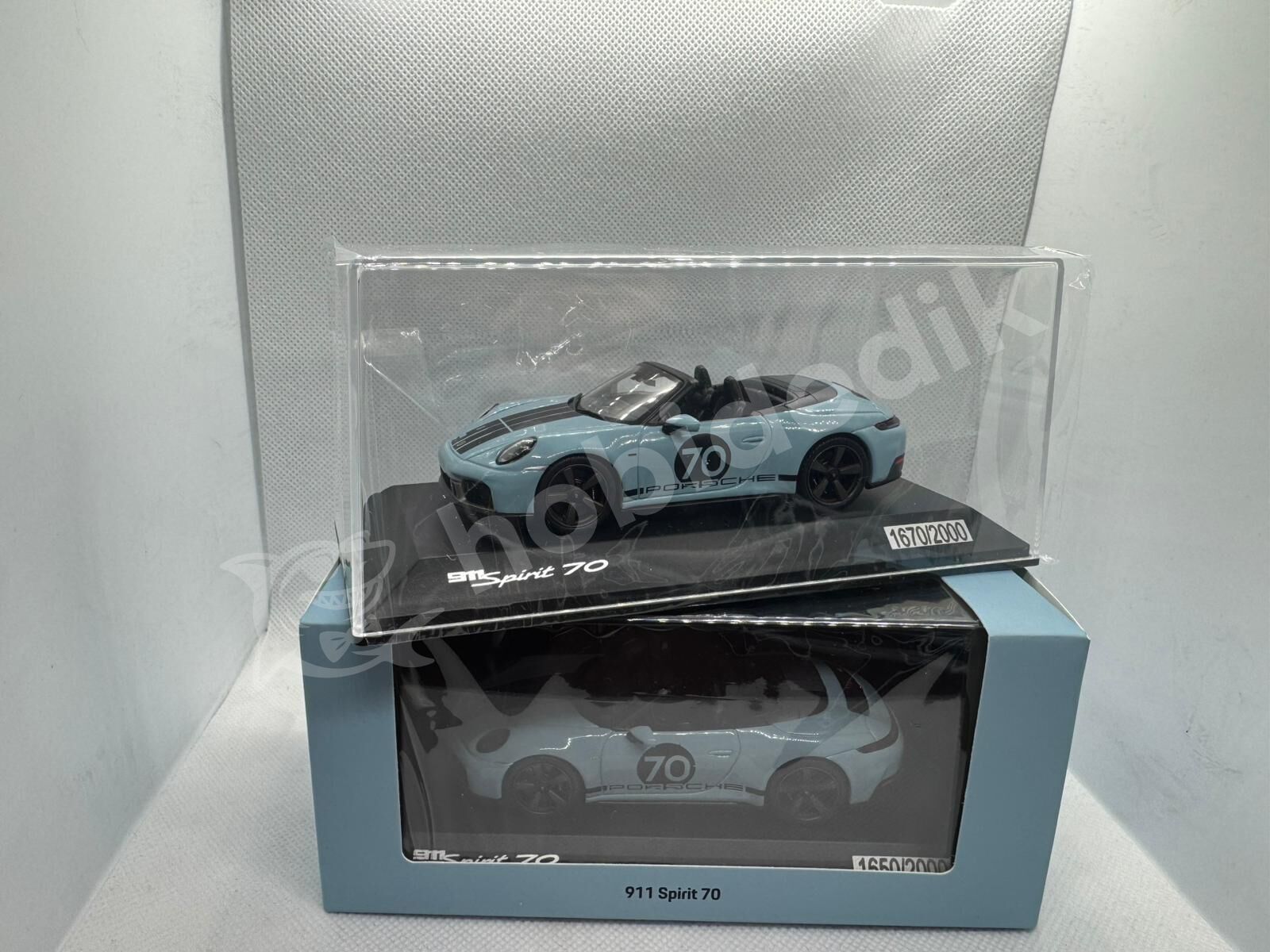 Spark 1:43 Porsche 911 (992.2) GTS Cabriolet “Spirit 70” (2025) Meissen Blue (WAP0200550SGTS) | Model Araba
