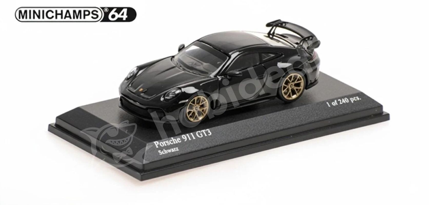 Minichamps 1:64 Porsche 911 (992.2) GT3 Black (640064222) | Model Araba