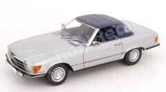 KK Scale 1:12 Mercedes-Benz 450 SL Cabriolet (1985) Silver Grey (KKDC120181) | Model Araba
