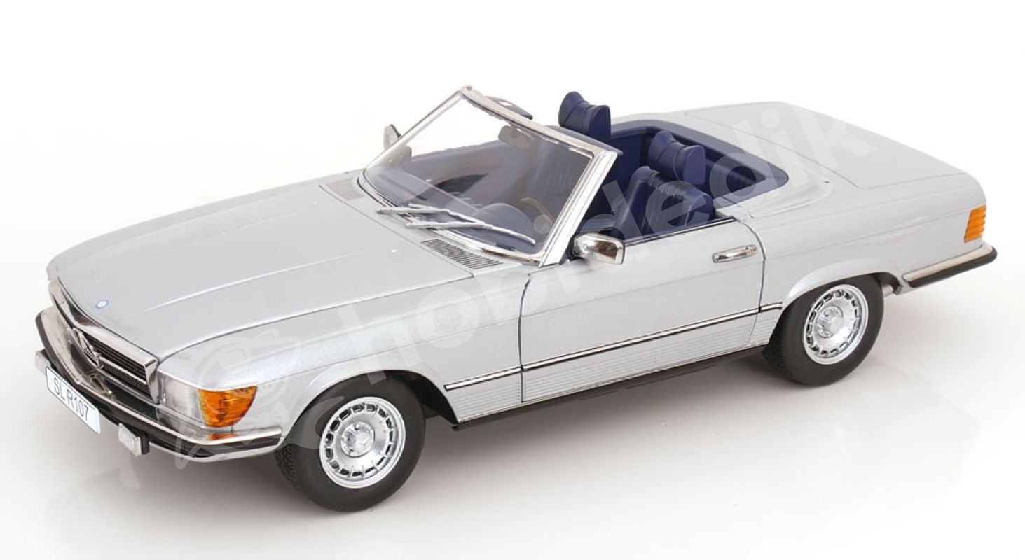 KK Scale 1:12 Mercedes-Benz 450 SL Cabriolet (1985) Silver Grey (KKDC120181) | Model Araba