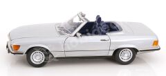 KK Scale 1:12 Mercedes-Benz 450 SL Cabriolet (1985) Silver Grey (KKDC120181) | Model Araba