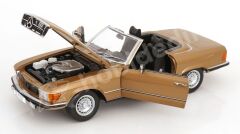 KK Scale 1:12 Mercedes-Benz 450 SL Cabriolet (1985) Gold Metallic (KKDC120182) | Model Araba