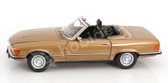 KK Scale 1:12 Mercedes-Benz 450 SL Cabriolet (1985) Gold Metallic (KKDC120182) | Model Araba
