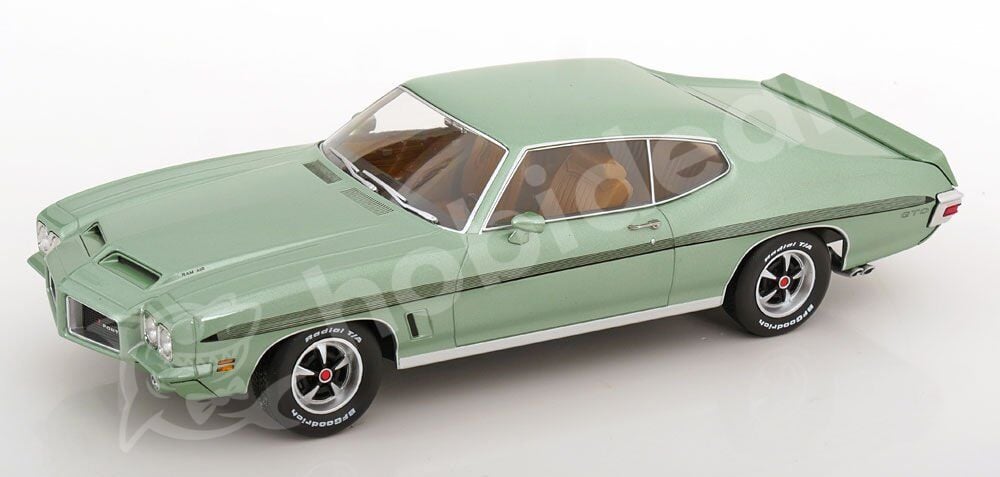 KK Scale 1/18 Scale Diecast KKDC181355 - Pontiac LeMans GTO 1972 - Metalik Açık Yeşil