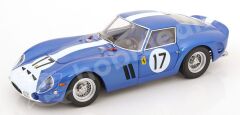 KK Scale 1/12 Scale Diecast KKDC120122-17 - Ferrari 250 GTO No.17, Le Mans 1962 - Mavi / Beyaz Metalik