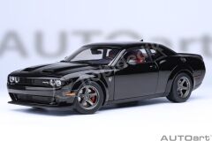 Autoart 1/18 Dodge Challenger SRT Superstock 2023 (Pitch Black) - 71765