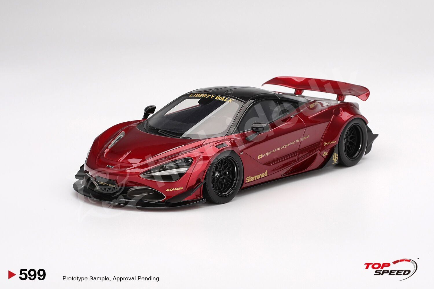 Top Speed 1/18 McLaren 720S LB?Works Gem Red - TS0599